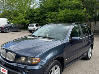 2003 BMW X5 4.4i I (E53) Рестайлинг, синий, 1200000 рублей, вид 1