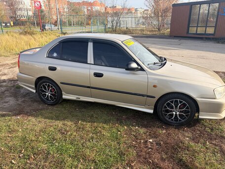 2004 Hyundai Accent ТагАЗ II, бежевый, 354000 рублей, вид 4