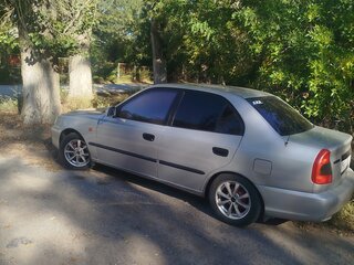 2007 Hyundai Accent ТагАЗ II, серебристый, 385000 рублей, вид 4