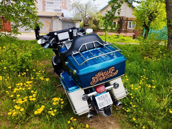 1995 Harley-Davidson Road King, синий, 800000 рублей - вид 4