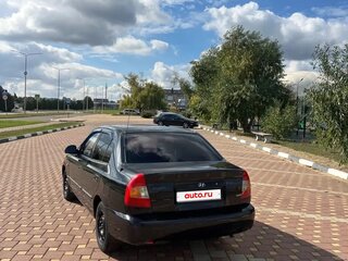 2007 Hyundai Accent ТагАЗ II, чёрный, 410000 рублей, вид 2