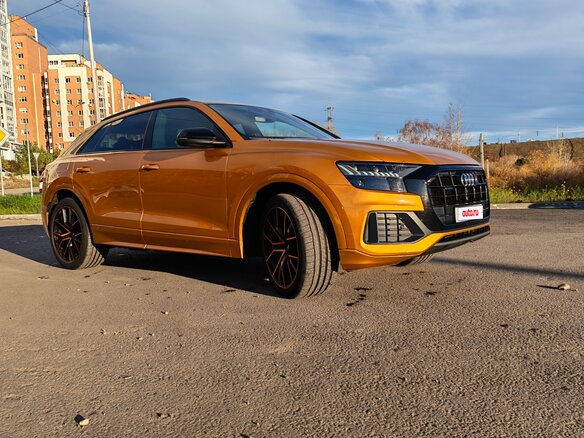 2019 Audi Q8 45 TDI I (4M), оранжевый, 6250000 рублей - вид 6