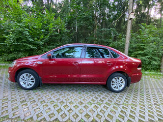 2019 Volkswagen Polo V Рестайлинг, красный, 1450000 рублей, вид 5