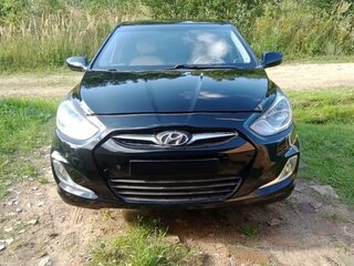 2012 Hyundai Solaris I, чёрный, 850000 рублей, вид 4