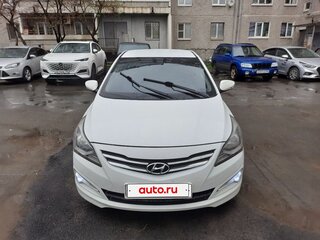 2015 Hyundai Solaris I Рестайлинг, белый, 820000 рублей, вид 1