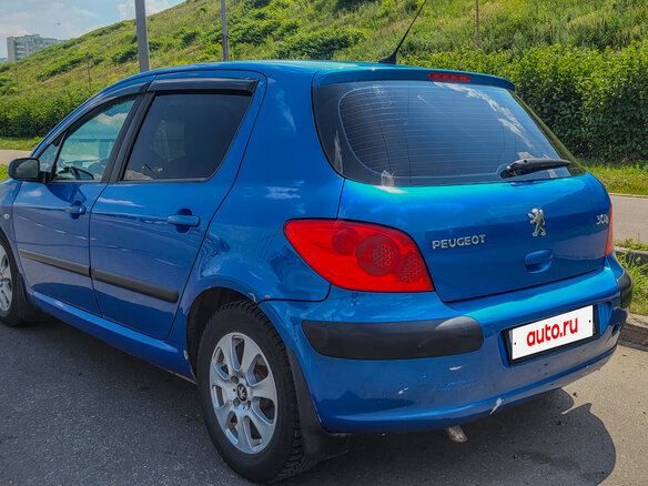 2006 Peugeot 307 I Рестайлинг, синий, 329000 рублей - вид 6