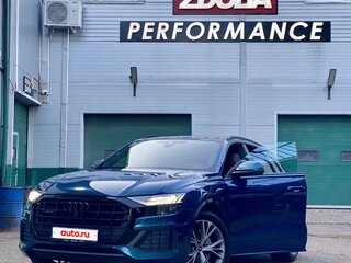 2021 Audi Q8 45 TDI I (4M), синий, 7025555 рублей, вид 1