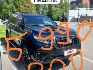 2021 Toyota Land Cruiser Prado 150 Series Рестайлинг 3, чёрный, 5990000 рублей, вид 1