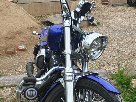 2017 Harley-Davidson Dyna Wide Glide, синий, 1350000 рублей, вид 1