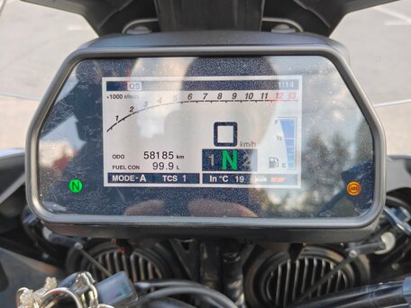 2019 Yamaha MT-09 Tracer (FJ-09), серый, 1130000 рублей, вид 4