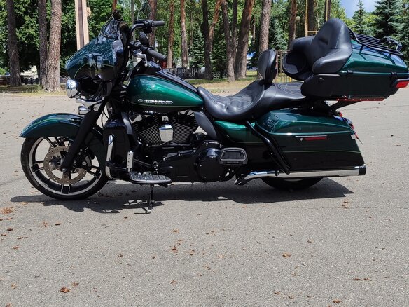 2015 Harley-Davidson Electra Glide, зелёный, 1100000 рублей - вид 1