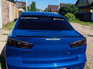 2008 Mitsubishi Lancer X, синий, 400000 рублей, вид 4