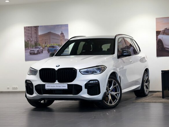 2020 BMW X5 40d IV (G05/G18), белый, 6970000 рублей