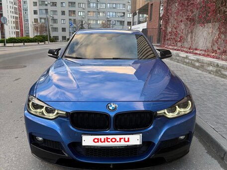 2016 BMW 3 серии 320i xDrive VI (F3x) Рестайлинг, синий, 2800000 рублей, вид 2