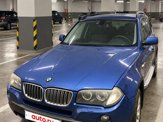 2007 BMW X3 30d I (E83) Рестайлинг, синий, 1100000 рублей, вид 1