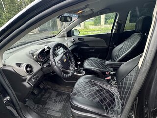2012 Chevrolet Aveo II, чёрный, 300000 рублей, вид 5