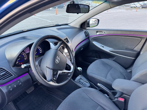 2011 Hyundai Solaris I, синий, 640000 рублей - вид 6