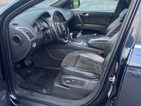 2012 Audi Q7 I (4L) Рестайлинг, синий, 1900000 рублей - вид 9