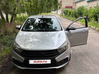 2016 Lada (ВАЗ) Vesta I, серебристый, 560000 рублей, вид 1