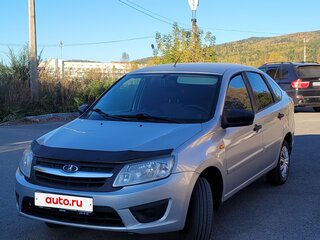 2014 Lada (ВАЗ) Granta I, серебристый, 385000 рублей, вид 1