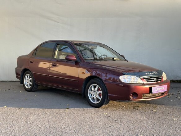 2006 Kia Spectra I Рестайлинг 2, красный, 350000 рублей - вид 1