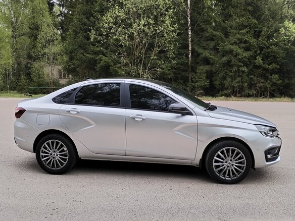 2025 Lada (ВАЗ) Vesta I Рестайлинг (NG), серебристый, 1680000 рублей - вид 4