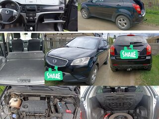 2013 SsangYong Actyon II, чёрный, 850000 рублей, вид 2