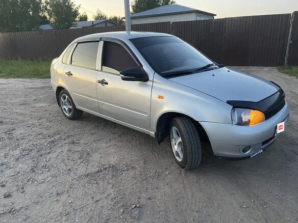 2007 Lada (ВАЗ) Kalina I, серебристый, 310000 рублей - вид 4
