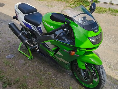1996 Kawasaki ZX-9R Ninja, зелёный, 350000 рублей, вид 1