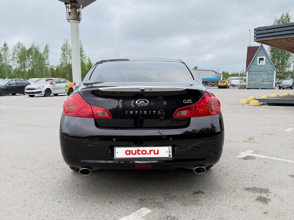 2011 Infiniti G25 IV, чёрный, 1200000 рублей - вид 3