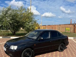 2007 Hyundai Accent ТагАЗ II, чёрный, 410000 рублей, вид 1