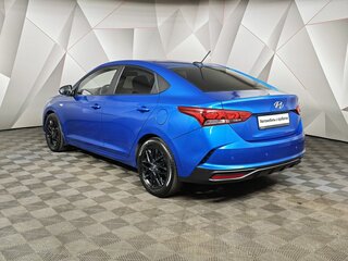 2021 Hyundai Solaris II Рестайлинг, синий, 1347000 рублей, вид 4
