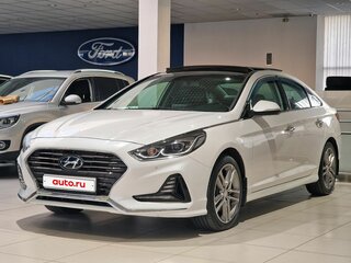 2018 Hyundai Sonata VII (LF) Рестайлинг, белый, 1815000 рублей, вид 1