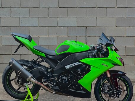 2008 Kawasaki ZX-10R Ninja, зелёный, 685000 рублей, вид 5