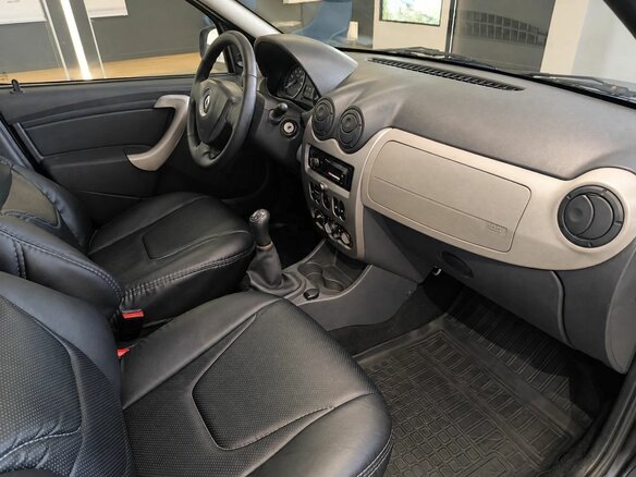 2012 Renault Logan I Рестайлинг, синий, 459000 рублей - вид 8