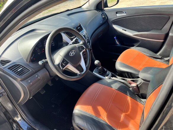 2012 Hyundai Solaris I, чёрный - вид 7