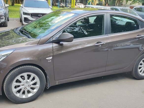 2016 Hyundai Solaris I Рестайлинг, коричневый - вид 5