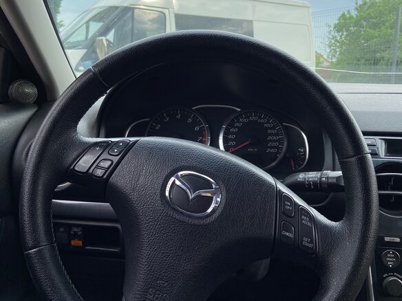 2006 Mazda 6 I (GG) Рестайлинг, синий, 326000 рублей - вид 6