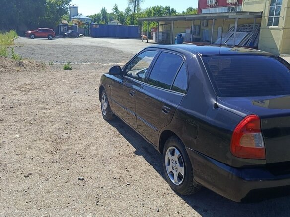 2007 Hyundai Accent ТагАЗ II, чёрный, 299999 рублей - вид 6