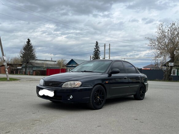 2007 Kia Spectra I Рестайлинг 2, чёрный, 249999 рублей - вид 1