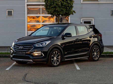 2016 Hyundai Santa Fe III Рестайлинг, чёрный, 1695000 рублей, вид 1