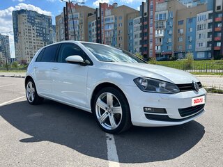 2015 Volkswagen Golf VII, белый, 1450000 рублей, вид 3