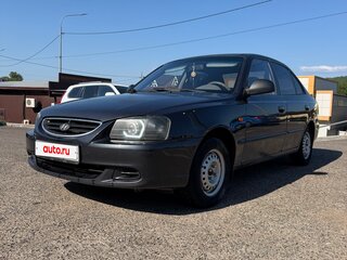 2011 Hyundai Accent ТагАЗ II, чёрный, 425000 рублей, вид 1