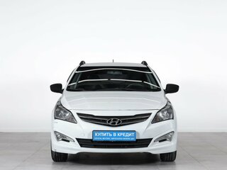 2015 Hyundai Solaris I Рестайлинг, белый, 1129000 рублей, вид 2