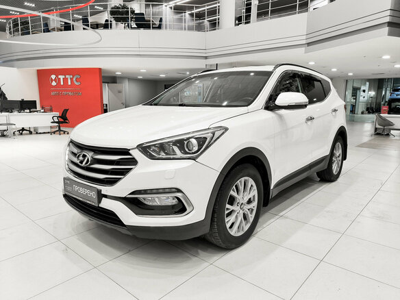 2015 Hyundai Santa Fe III Рестайлинг, белый, 1850000 рублей