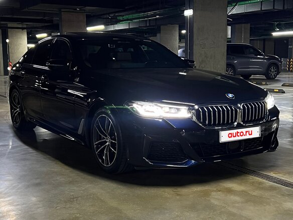 2022 BMW 5 серии 520i VII (G30/G31/G38) Рестайлинг, синий, 6190000 рублей - вид 1