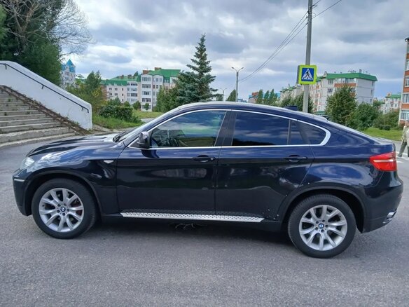 2009 BMW X6 35d I (E71), синий - вид 2