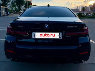 2020 BMW 5 серии 530d xDrive VII (G30/G31/G38) Рестайлинг, чёрный, 7850000 рублей, вид 5