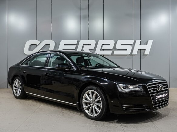 2012 Audi A8 Long III (D4), чёрный, 1899000 рублей