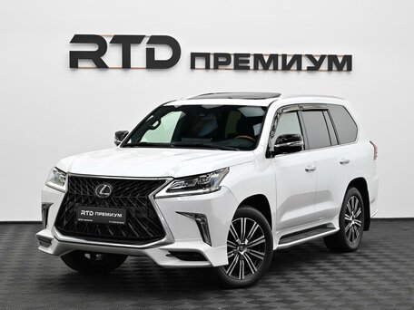 2018 Lexus LX 570 III Рестайлинг 2, белый, 9990000 рублей, вид 5